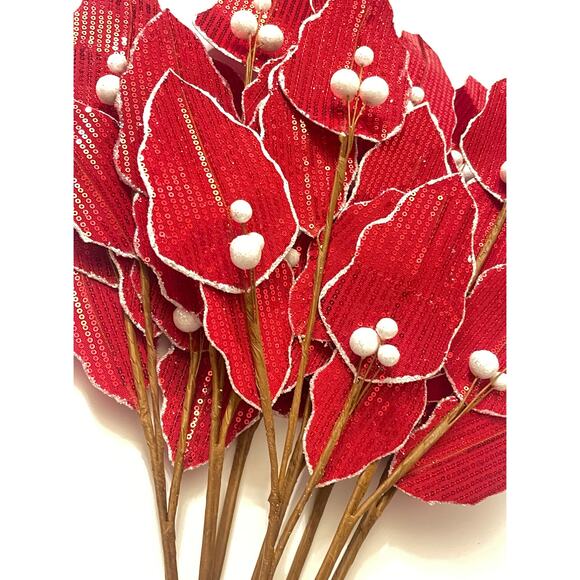 8 Branches 24” Long Christmas Pick Sticks Vase Fillers - Picture 5 of 11